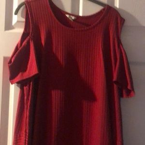 Cato cold shoulder blouse